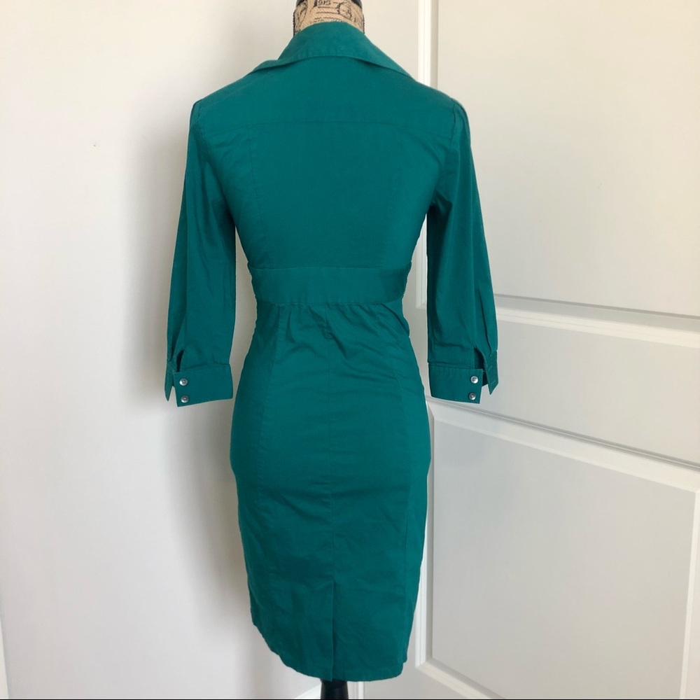Fitted Hot Mama Button Up Shirt Dress - Picture 4 of 4